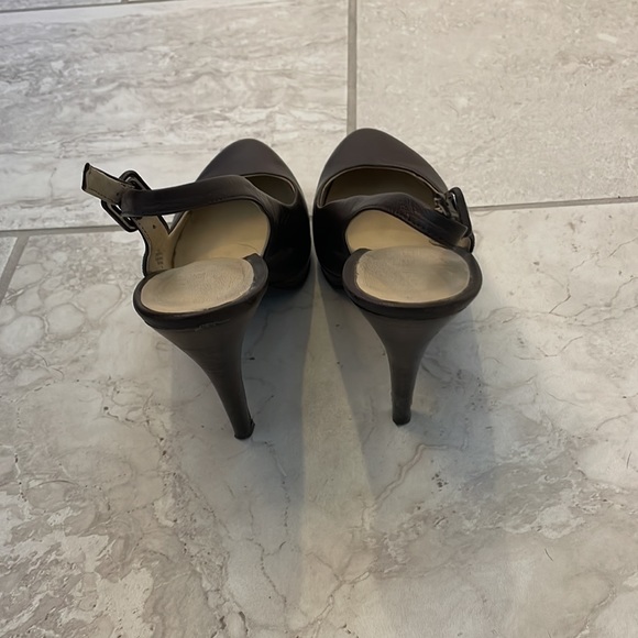 Nine West Chocolate Brown Slingback Pumps - Picture 4 of 7